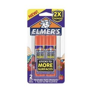 Elmer’s Extra Strength School Glue Sticks, Washable, 6 Gram, 2 Count